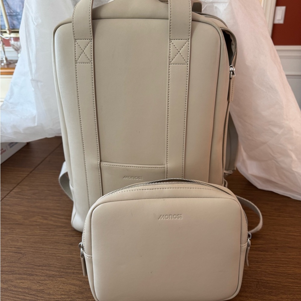 Monos Metro Backpack with Metro Classic Kit in Ivory
